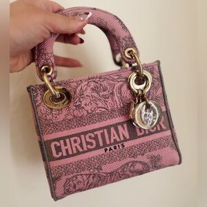 Dior Pink Mini Bag with Gold Accents